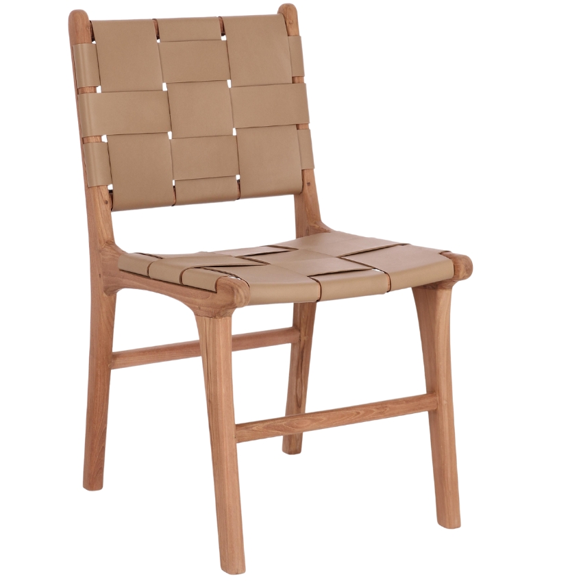 Bizzotto Kožená jídelní židle Joanna