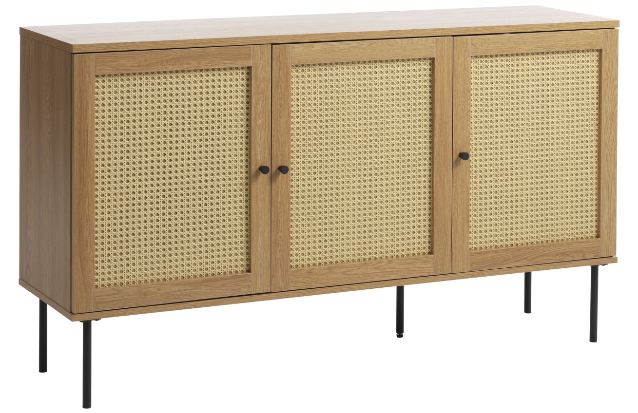 Unique Furniture Komoda Pensacola 140 x 40 cm s dubovým dekorem