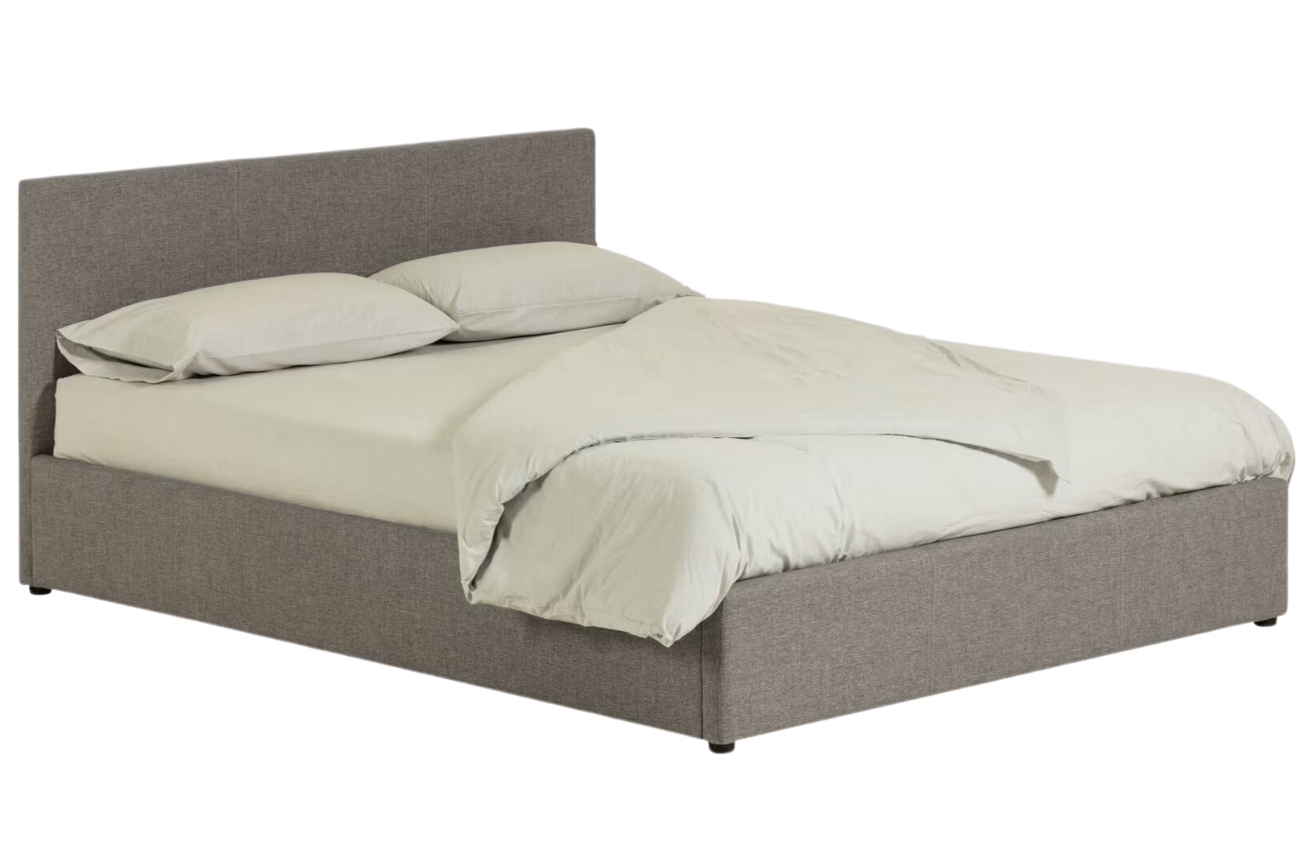 Kave Home Šedá dvoulůžková postel Nahiri 180 x 200 cm