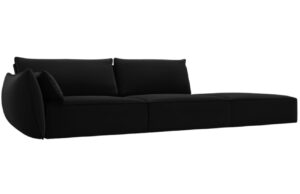 Micadoni Sametová pohovka Kaelle 264 cm