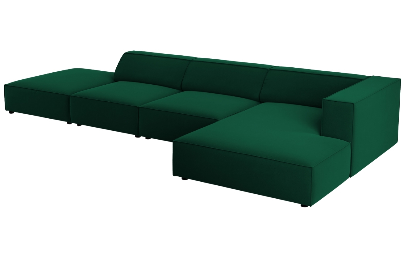 Cosmopolitan Design Sametová rohová pohovka Arendal 341 cm