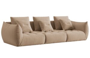 Micadoni Sametová pohovka Bloom 332 cm