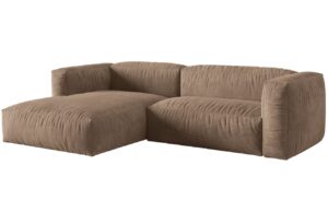 Micadoni Sametová rohová pohovka Martina 280 cm