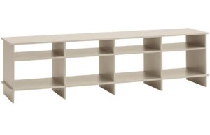 Béžový lakovaný TV stolek Teulat Inari 180 x 40 cm