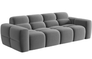 Micadoni Sametová pohovka Lisa 256 cm