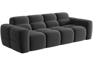 Micadoni Sametová pohovka Lisa 256 cm