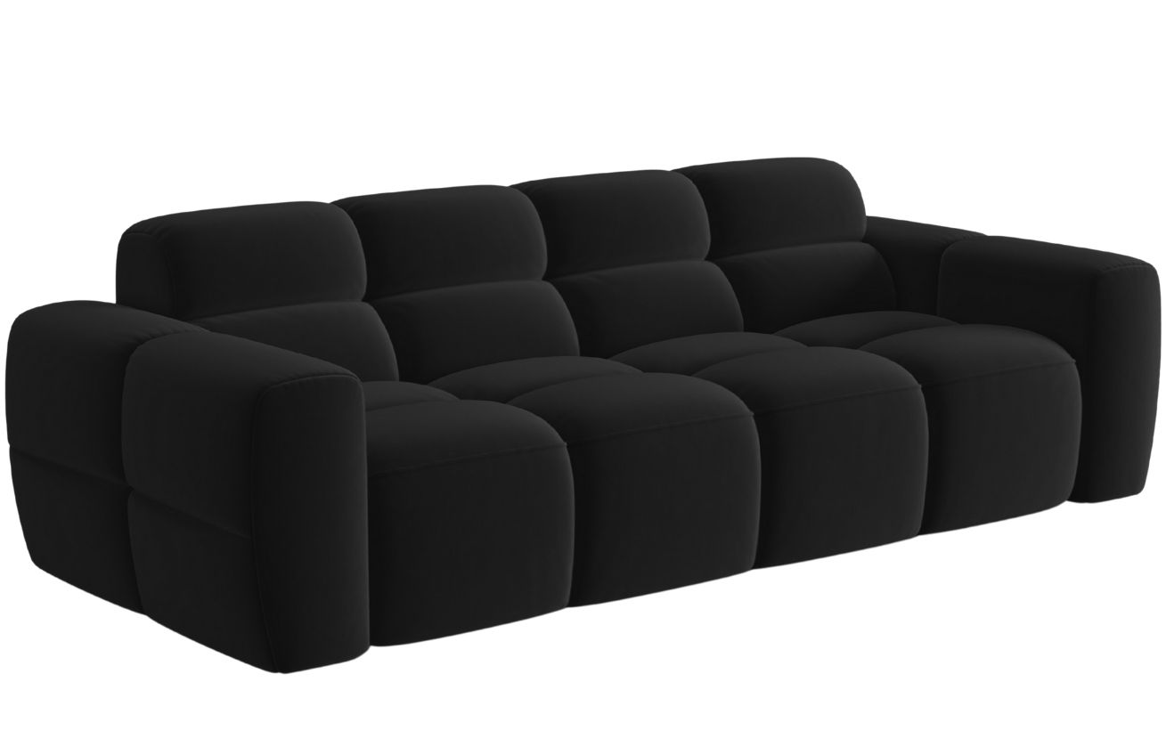 Micadoni Sametová pohovka Lisa 256 cm