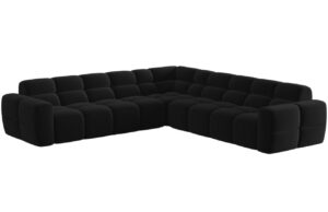 Micadoni Sametová rohová pohovka Lisa 310 cm