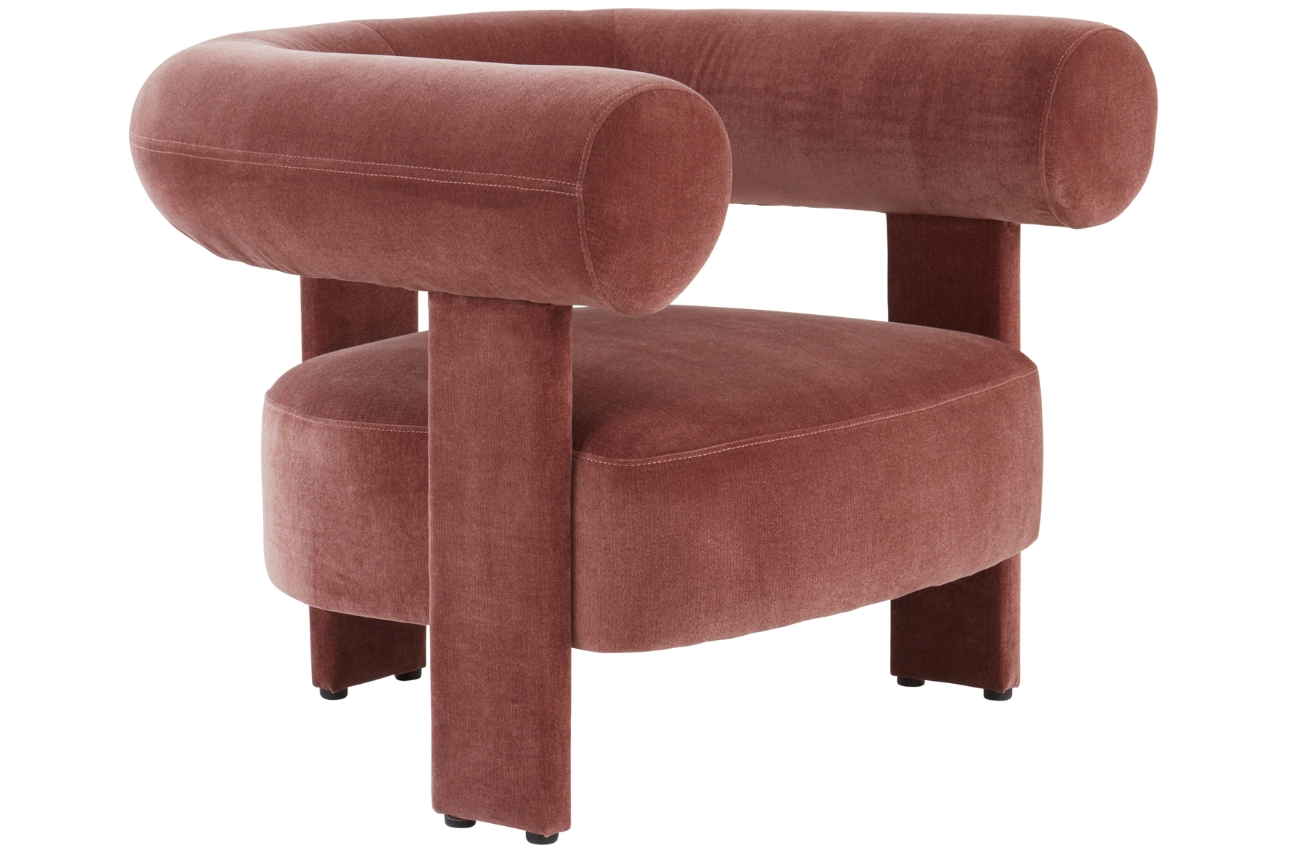 Jotex Růžové čalouněné křeslo SABANA