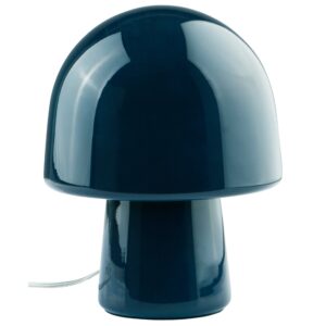 Jotex Tmavě modrá skleněná stolní lampa THETYS