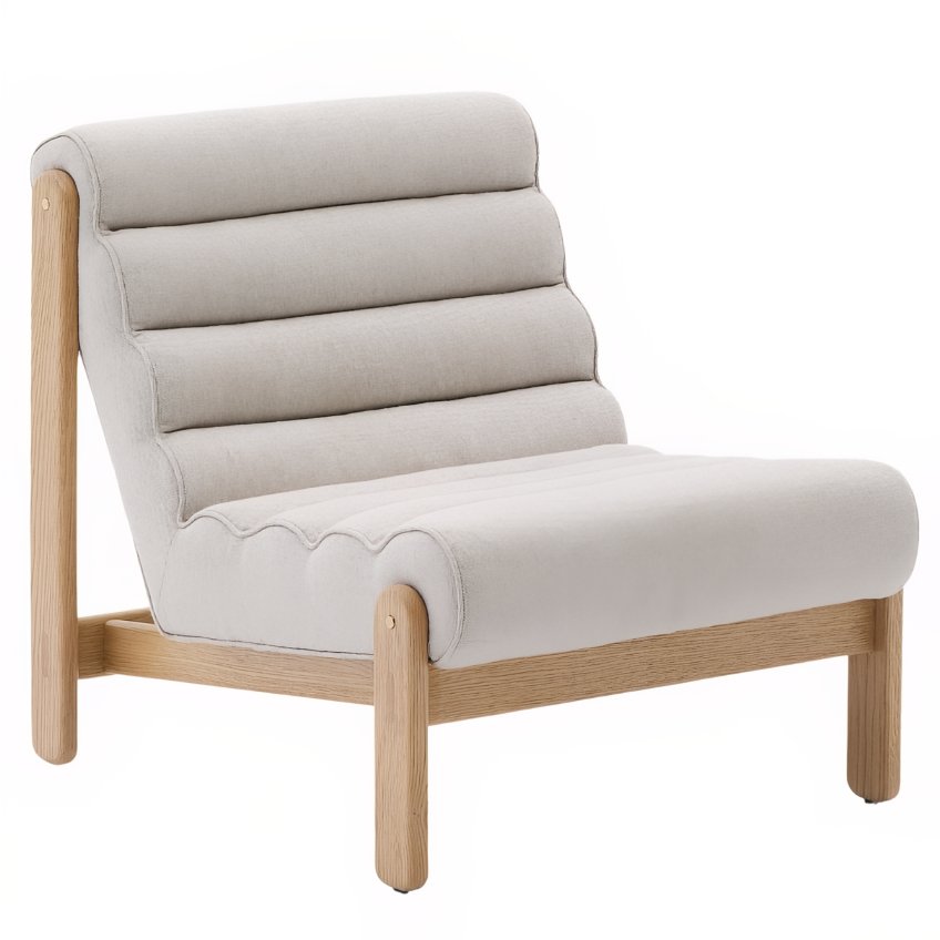 Béžové čalouněné křeslo Kave Home Magira