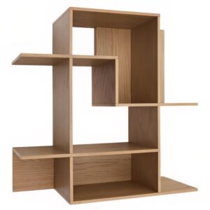 Dubová modulární police Kave Home Ina 80 x 80 cm