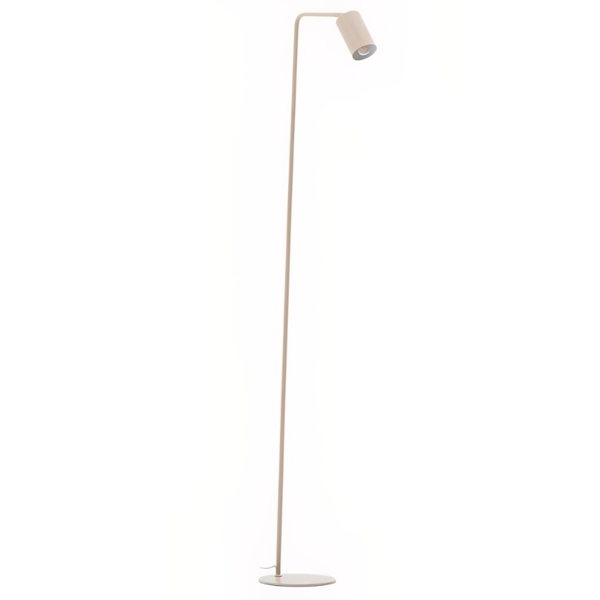 Béžová kovová stojací lampa Kave Home Manie 147 cm