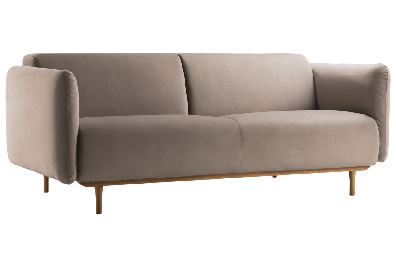 Micadoni Sametová pohovka Noomi 196 cm