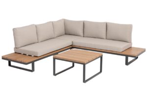 Bizzotto Zahradní set modulární rohové pohovky a stolku Zelmar