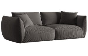 Micadoni Sametová pohovka Chris 260 cm