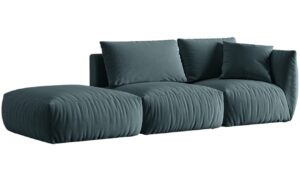 Micadoni Sametová pohovka Chris 315 cm