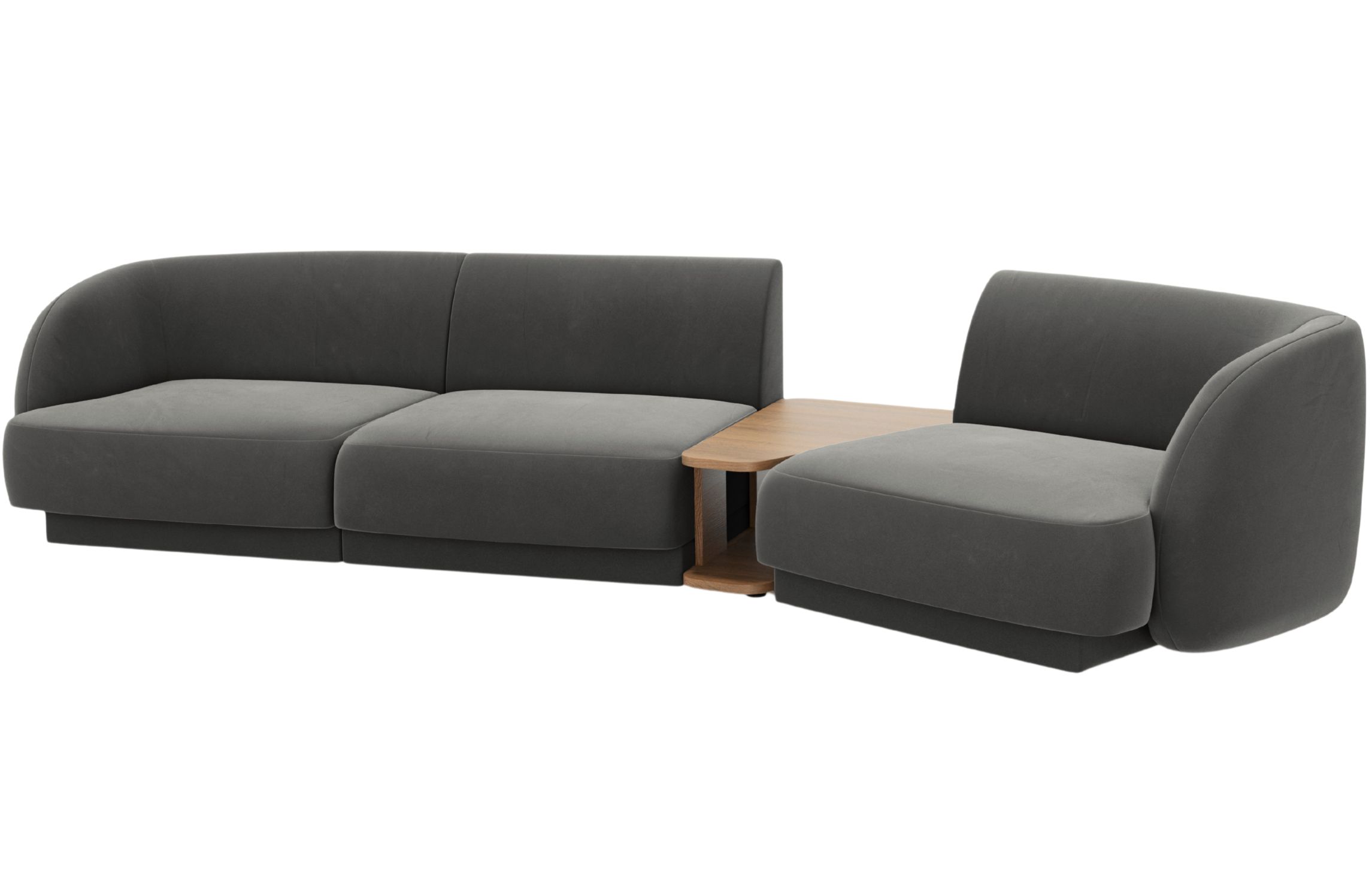 Micadoni Sametová pohovka Miley 303 cm