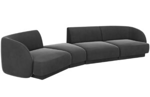 Micadoni Sametová pohovka Miley 327 cm