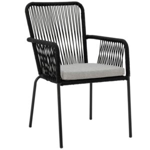Bloomingville Kovová zahradní židle Santino s výpletem