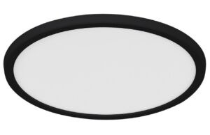 Nordlux Černé plastové stropní LED světlo Oja Smart 29 cm
