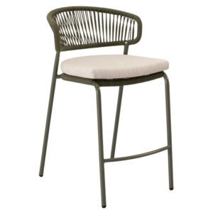 Somcasa Zelená kovová barová židle Randall 68 cm