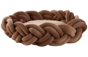 Jotex Hnědý sametový pelíšek pro domácí mazlíčky BRODY 70 cm