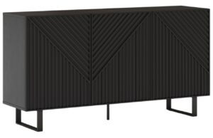 Marckeric Černá lakovaná komoda Peta 151 x 40 cm