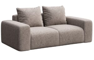 Rodier Šedá čalouněná dvoumístná pohovka Monce 212 cm