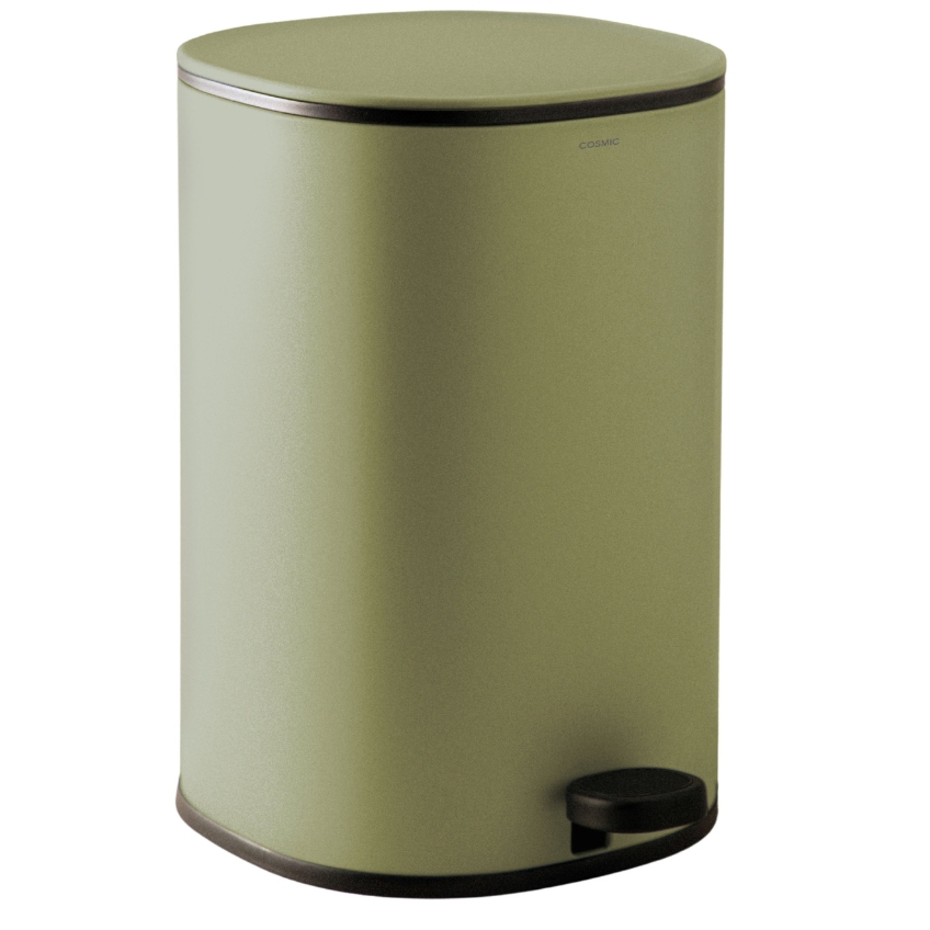 Cosmic Zelený kovový odpadkový koš Essentials 5 l