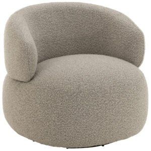 J-line Béžovo-hnědé čalouněné otočné křeslo Soma