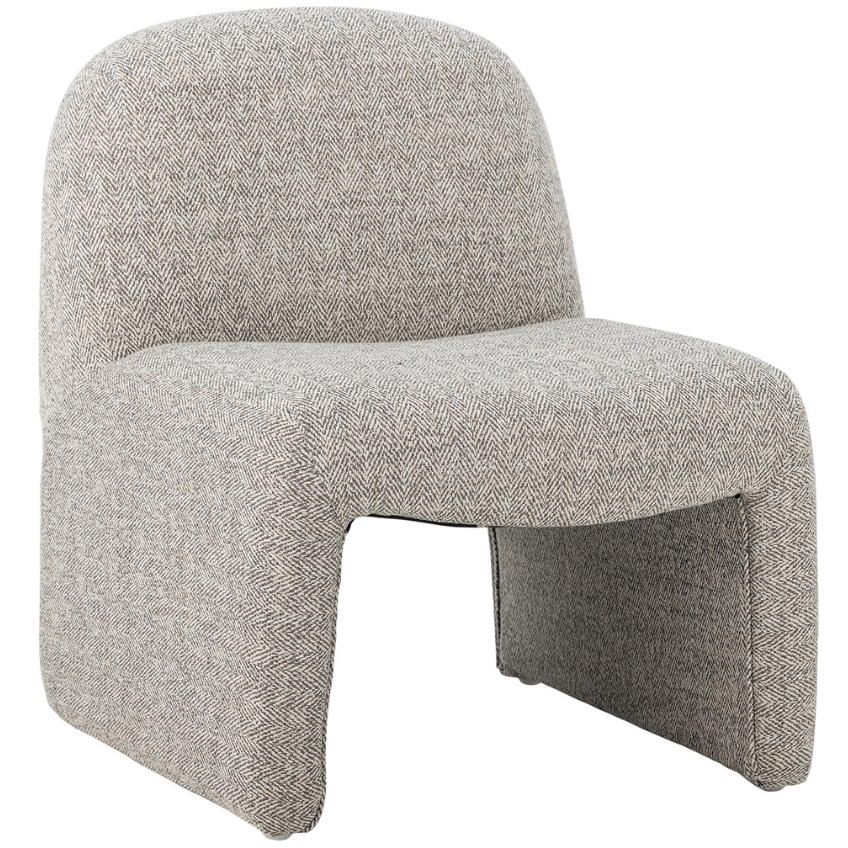 Bloomingville Šedé čalouněné dětské křeslo Neel