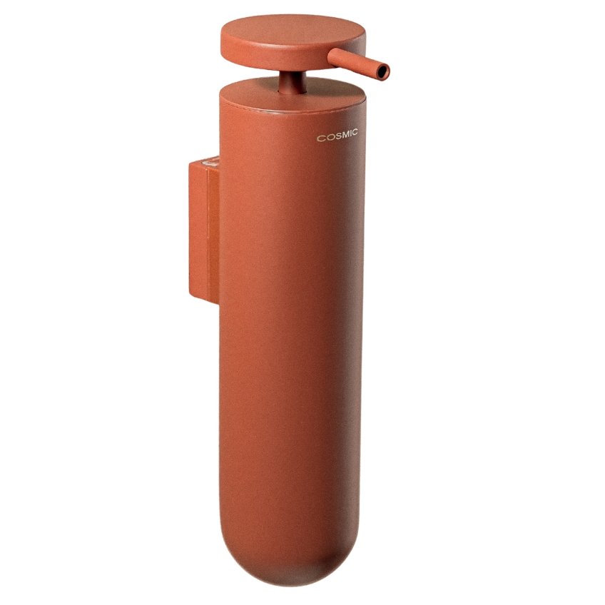 Cosmic Terakotově červený kovový nástěnný dávkovač mýdla Geyser