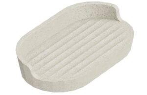 Cosmic Bílá plastová miska na mýdlo Avenir