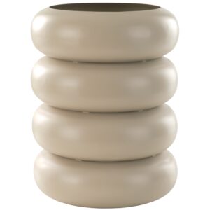 Jotex Béžový kovový květináč TESSA 34 cm