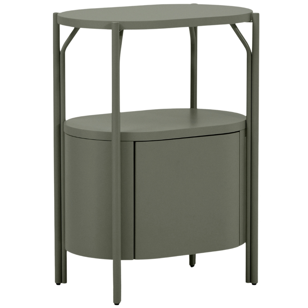 Kave Home Zelená lakovaná koupelnová skříňka Arely 60 x 40 cm