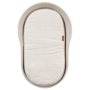 Béžový mušelínový polštář na přebalovací podložku Quax Mamee