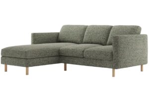 Micadoni Zelená rohová pohovka Eden 223 cm