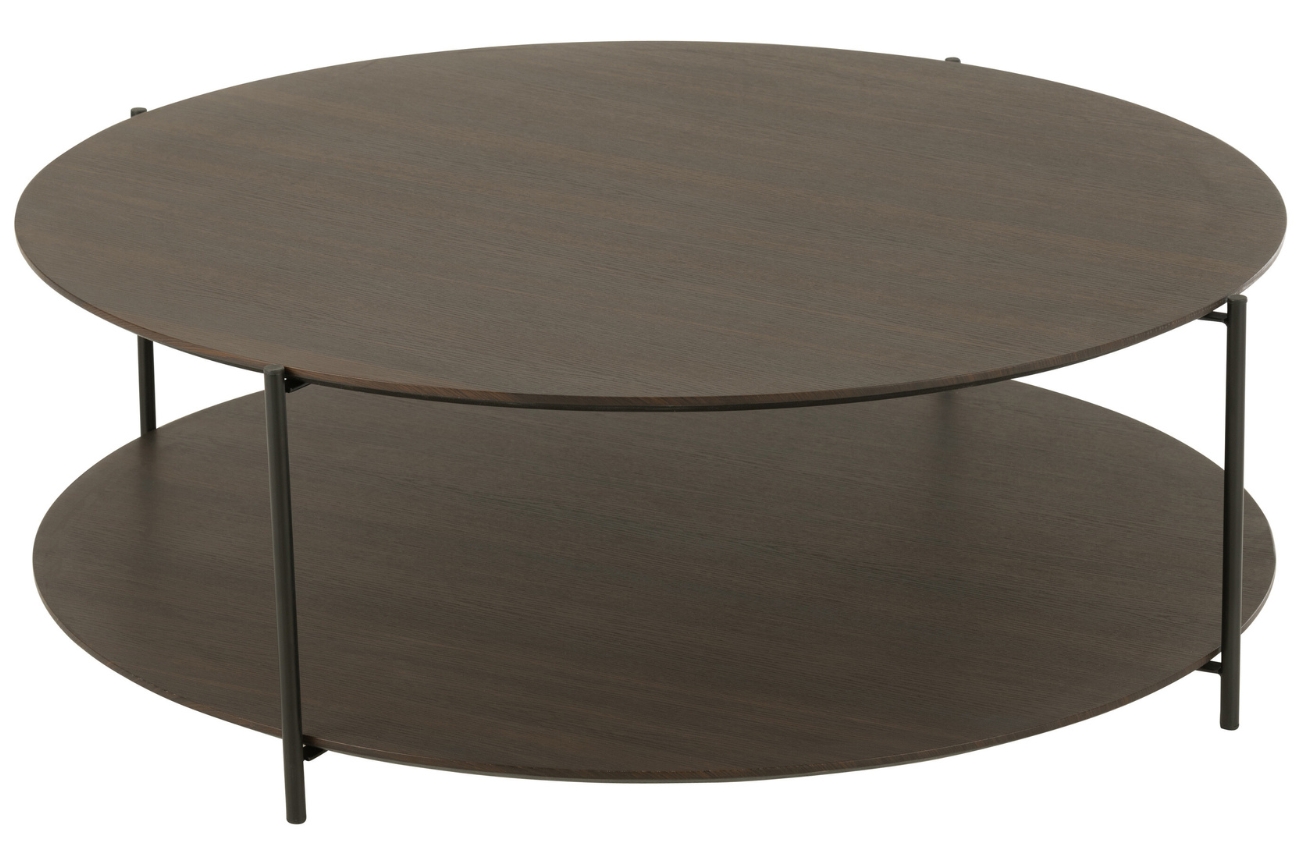 J-line Hnědý konferenční stolek Marcus 113 cm