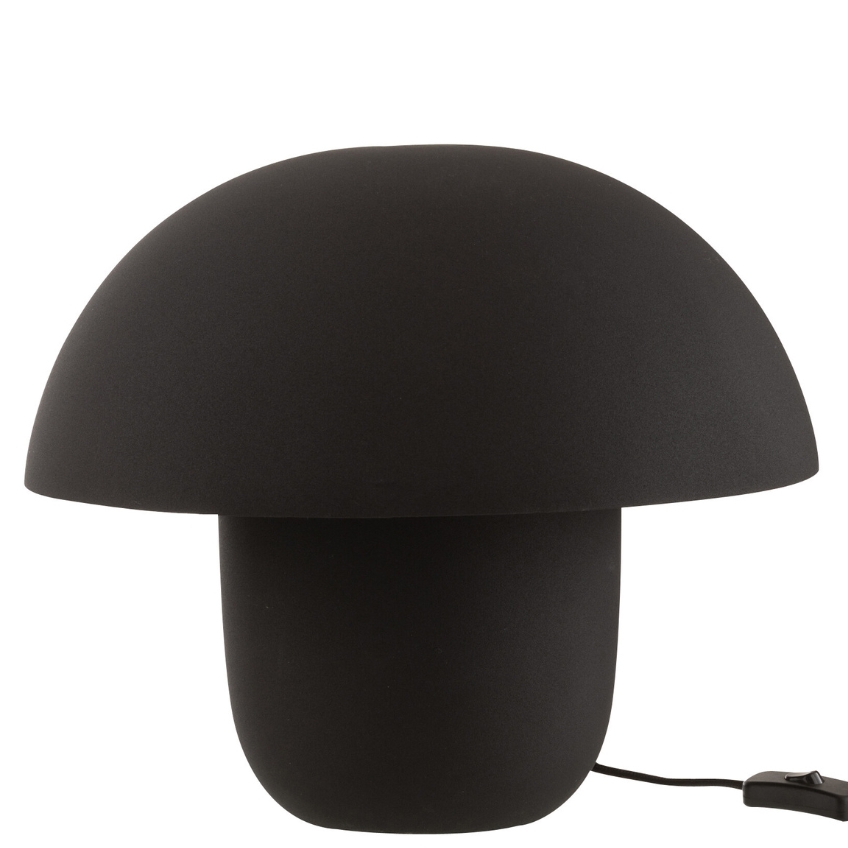 J-line Černá kovová stolní lampa Cordelius 35 cm