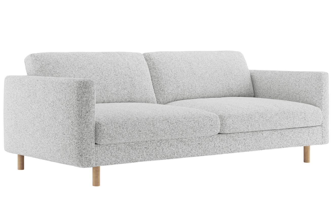 Micadoni Šedá trojmístná pohovka Eden 173 cm