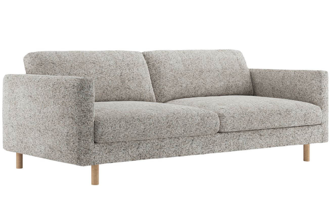 Micadoni Béžovošedá čtyřmístná pohovka Eden 209 cm