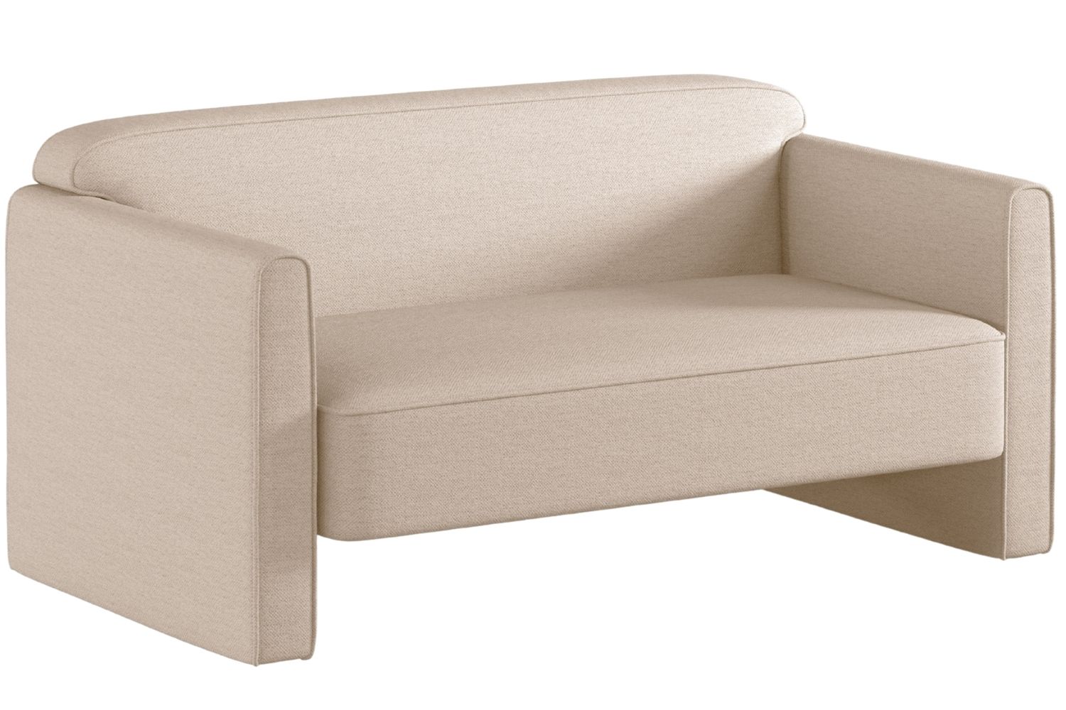 Micadoni Béžová dvoumístná pohovka Abby 140 cm