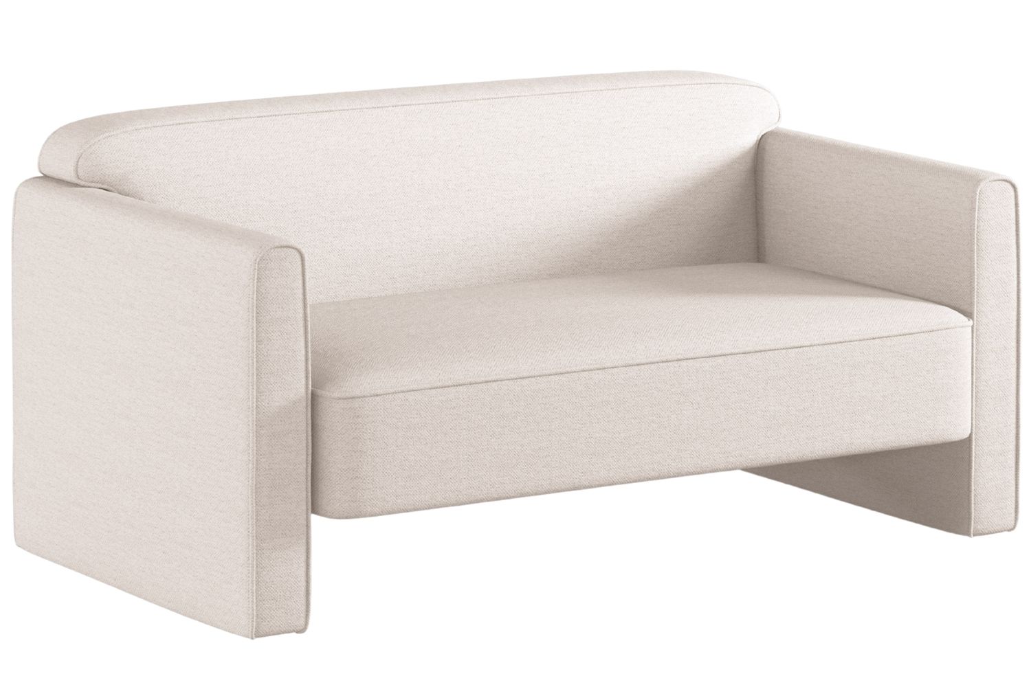 Micadoni Světle béžová dvoumístná pohovka Abby 140 cm