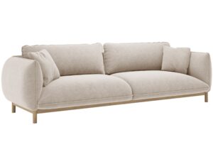 Micadoni Světle béžová čtyřmístná pohovka Ada 248 cm