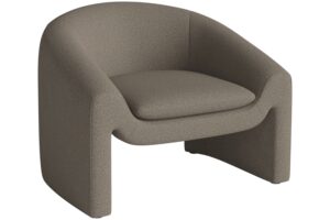 Bolia Světle hnědé bouclé křeslo Mielo