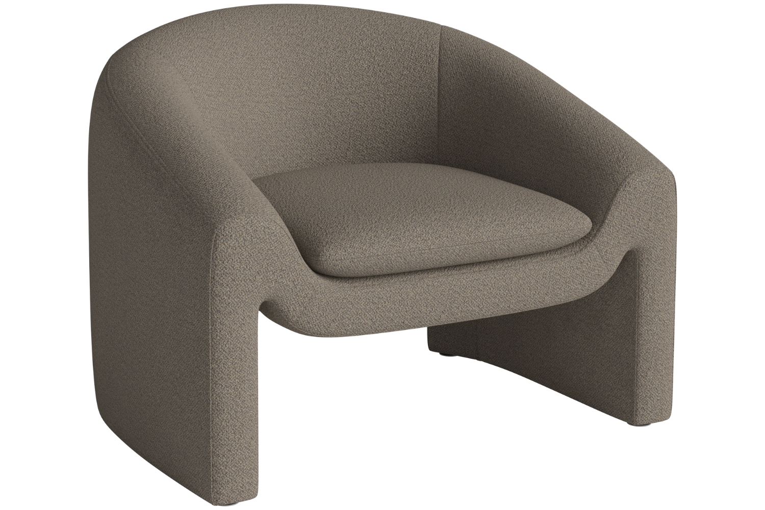 Bolia Světle hnědé bouclé křeslo Mielo