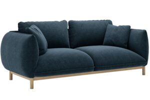 Micadoni Tmavě modrá dvoumístná pohovka Ada 178 cm