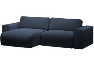 Micadoni Královsky modrá rozkládací pohovka Victor 246 cm