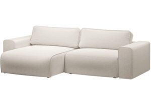 Micadoni Béžová rozkládací pohovka Victor 246 cm